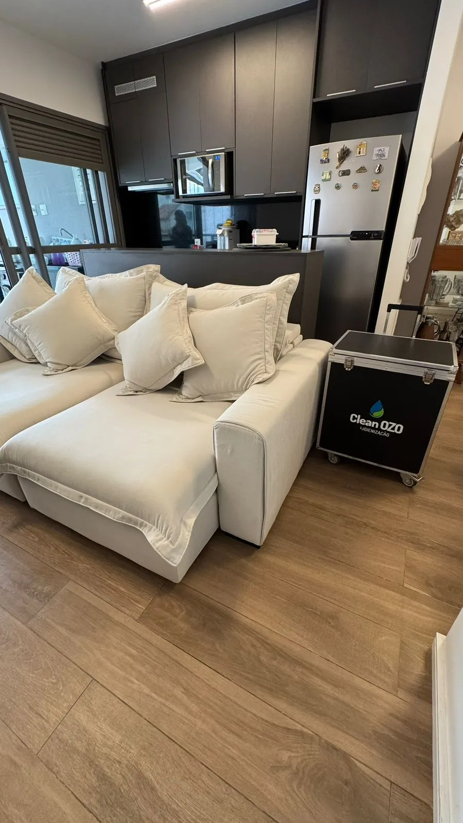 Ambiente residencial higienizado pela Clean Ozo
